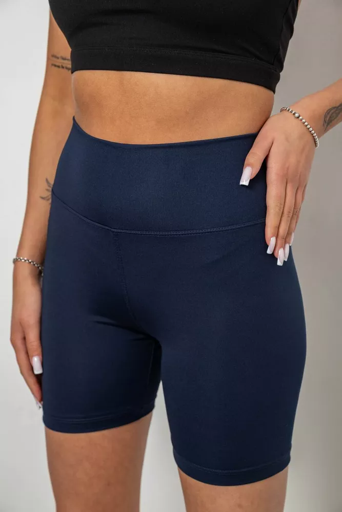 Купить Велотреки женские однотонные, цвет синий, 214R921 - Фото №5