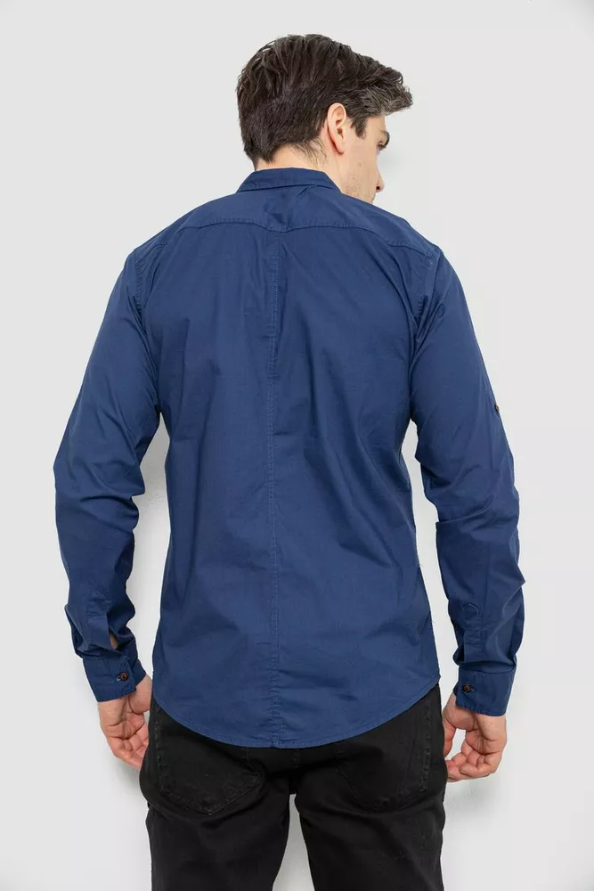 Купить Рубашка мужская, цвет синий, 186R01-2 - Фото №4