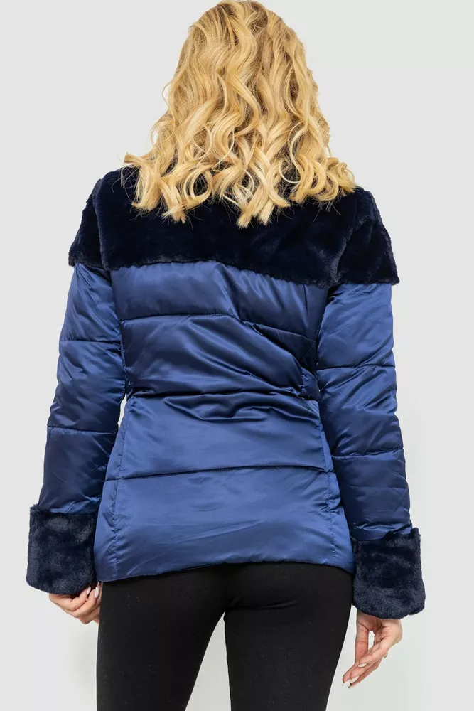 Купити Куртка жіноча демісезонна, колір синій, 235R6929 оптом - Фото №4