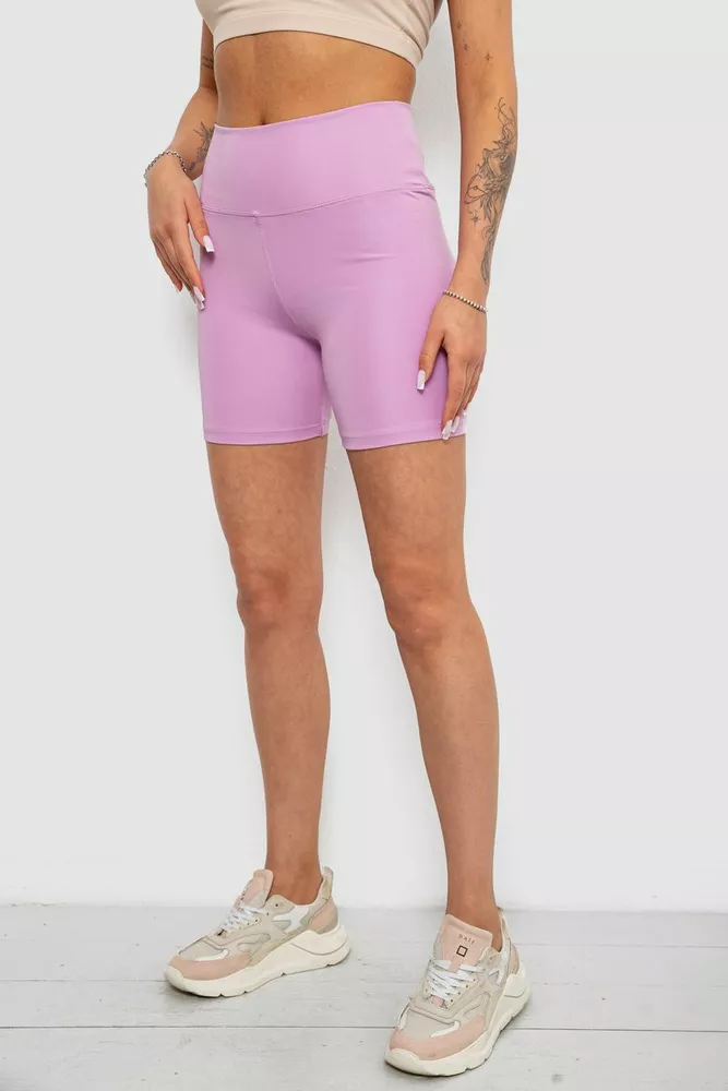 Купить Велотреки женские однотонные, цвет сиреневый, 214R921 - Фото №3