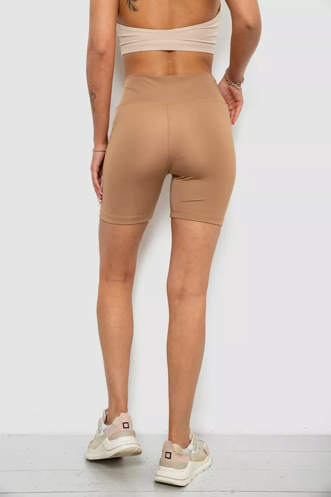 Купити Велотреки жіночі однотонні, колір мокко, 214R921 оптом - Фото №4