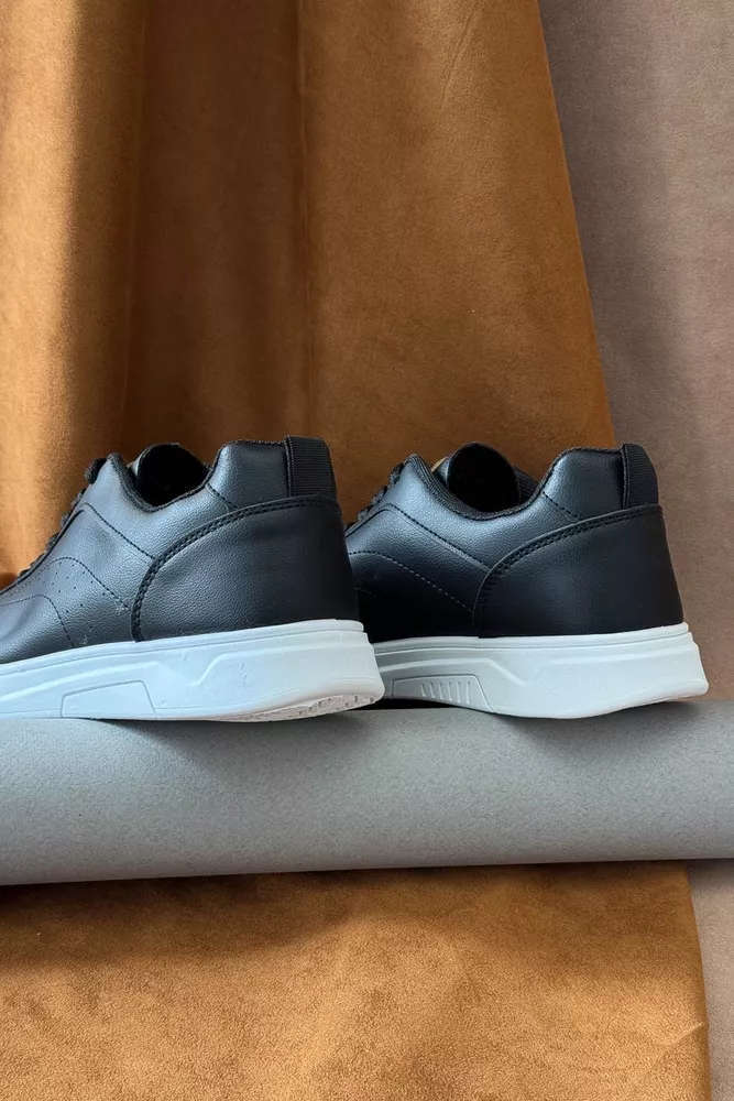 Купити Кеди чоловічі, колір чорно-білий, 248RR127 - Фото №4