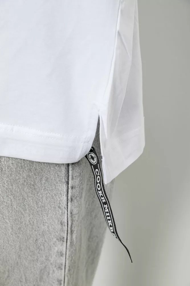 Купить Футболка женская с принтом, цвет белый, 244R4012 - Фото №6