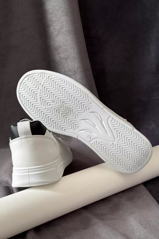 Купить Кеды мужские, цвет бело-черный, 248RR127 - Фото №5