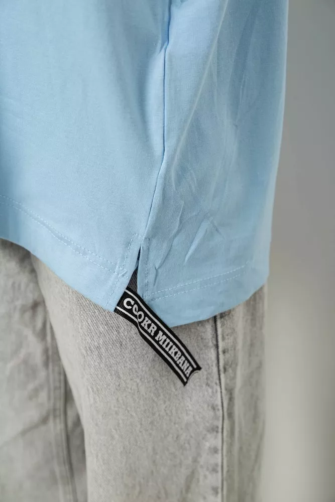 Купить Футболка женская с принтом, цвет голубой, 244R4012 - Фото №6