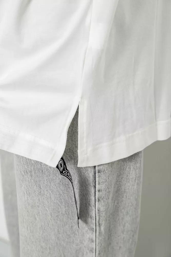 Купить Футболка женская с принтом, цвет молочный, 244R4012 - Фото №5