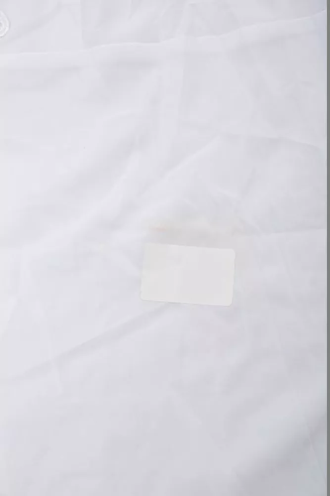 Купити Блуза однотонна  -уцінка, колір білий, 230R70-1-U-1 - Фото №6