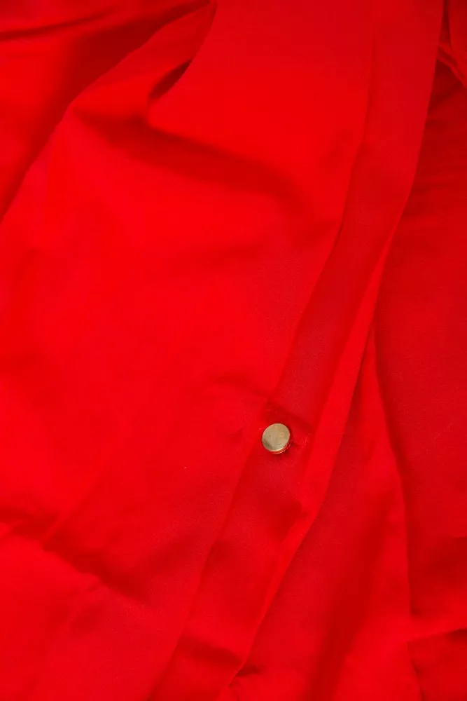 Купити Блуза однотонна  -уцінка, колір червоний, 230R306-U-80 - Фото №6