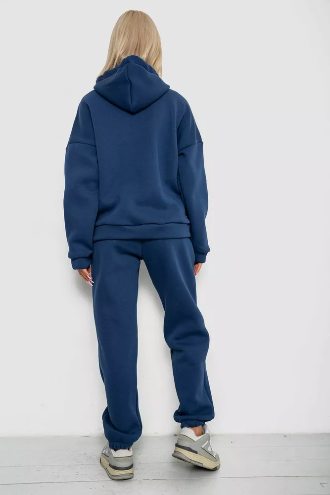 Купити Спортивний костюм жіночий на флісі  -уцінка, колір синій, 238R5715-U-1 - Фото №4