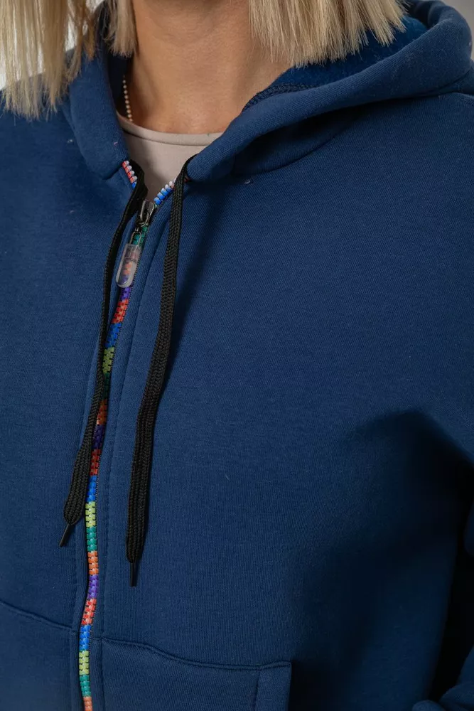 Купити Спортивний костюм жіночий на флісі  -уцінка, колір синій, 238R5715-U-1 - Фото №5