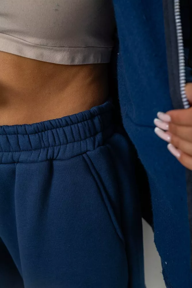 Купити Спортивний костюм жіночий на флісі  -уцінка, колір синій, 238R5715-U-1 - Фото №6