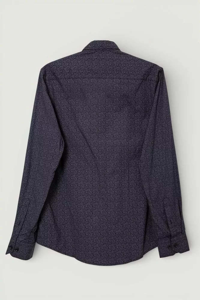 Купить Рубашка мужская с принтом, цвет черный, 186R2009 - Фото №3