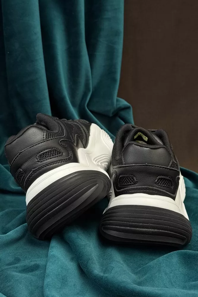 Купити Кросівки жіночі, колір чорно-білий, 248RCX1270 - Фото №4