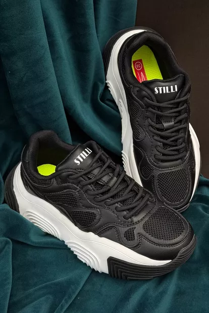 Кроссовки женские, цвет черно-белый, 248RCX1270