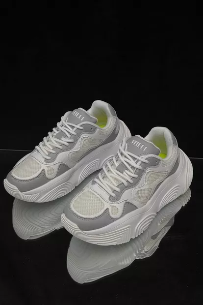 Кроссовки женские, цвет бело-серый, 248RCX1270