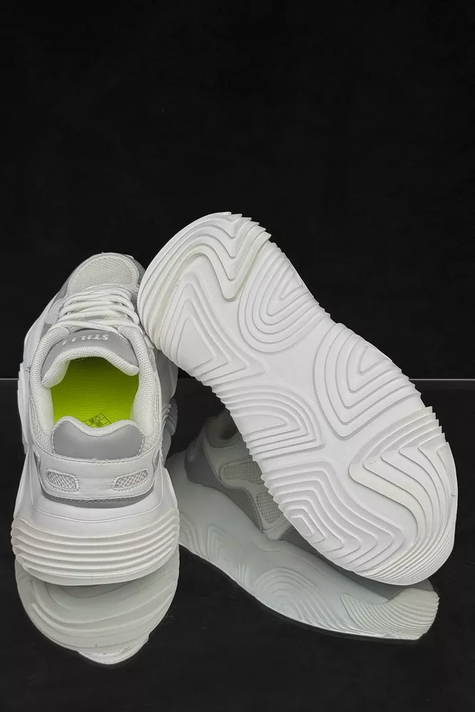 Купити Кросівки жіночі, колір біло-сірий, 248RCX1270 - Фото №5