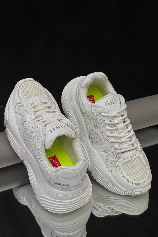 Купить Кроссовки женские, цвет белый, 248RCX1270 - Фото №1