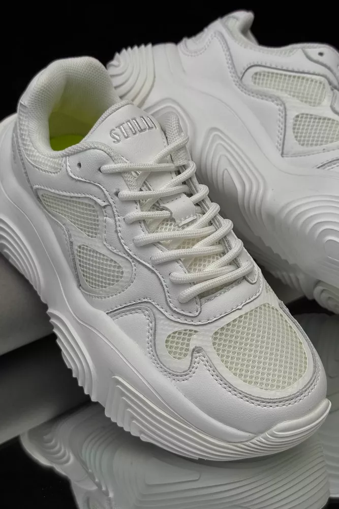 Купить Кроссовки женские, цвет белый, 248RCX1270 - Фото №3