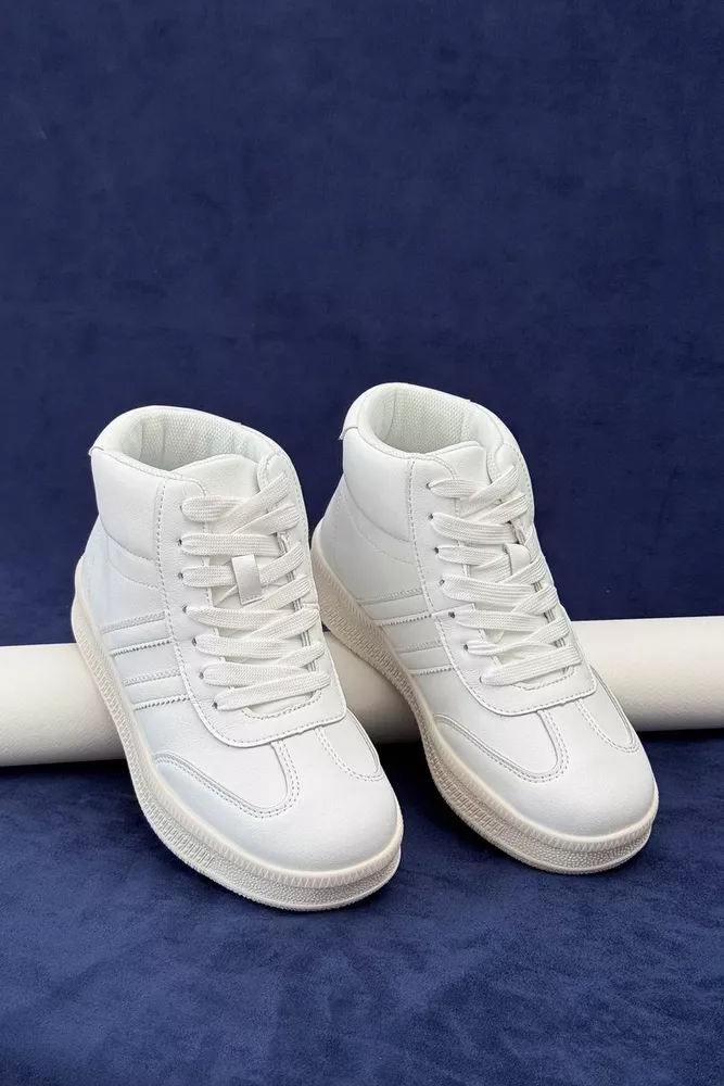 Купить Кроссовки женские демисезонные, цвет белый, 248RSD20 - Фото №4