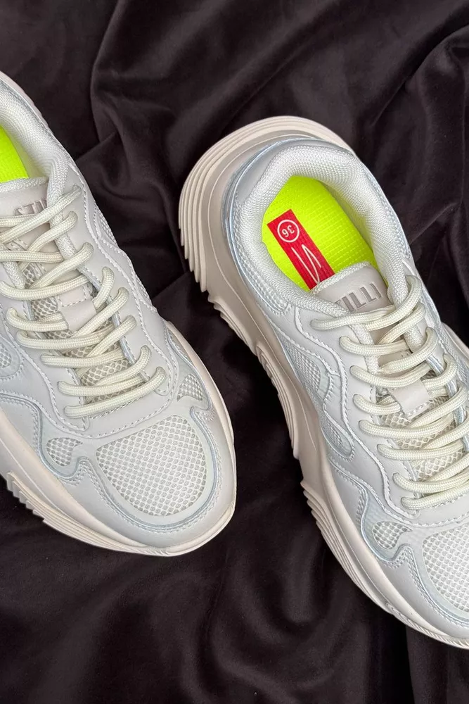 Купити Кросівки жіночі, колір бежевий, 248RCX1270 - Фото №2