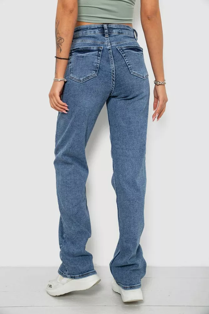 Купить Джинсы женские Slouchy, цвет синий, 244R00414 - Фото №4