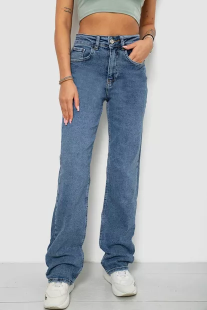 Джинсы женские Slouchy, цвет синий, 244R00414