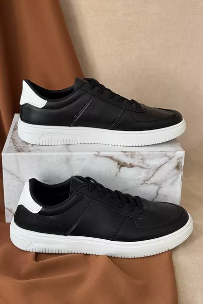 Кеды мужские, цвет черно-белый, 248RR197