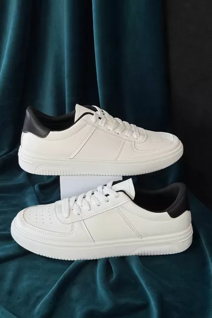 Кеды мужские, цвет бело-черный, 248RR197