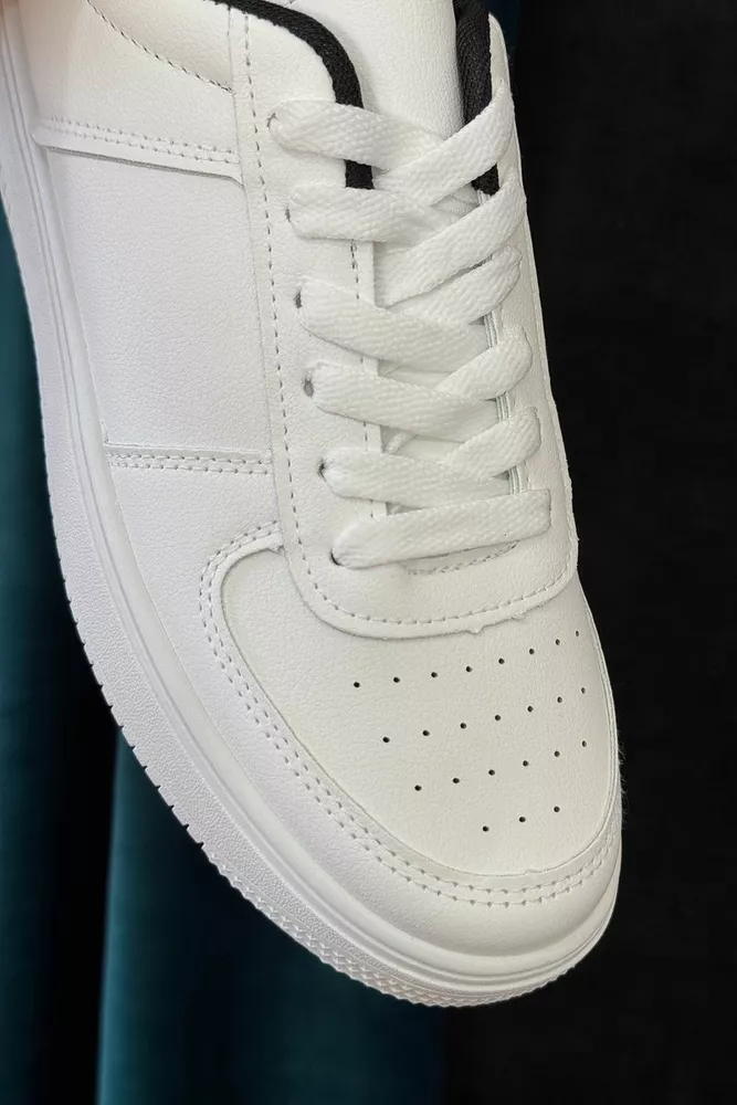 Купить Кеды мужские, цвет бело-черный, 248RR197 - Фото №2