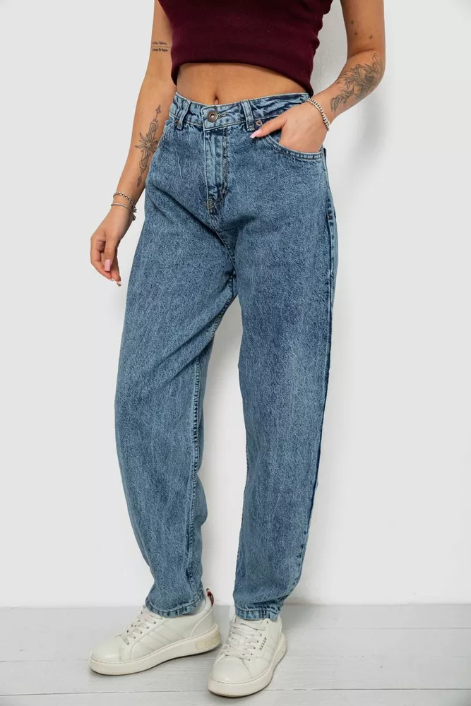 Купить Джинсы женские, цвет синий, 244R00600 - Фото №3