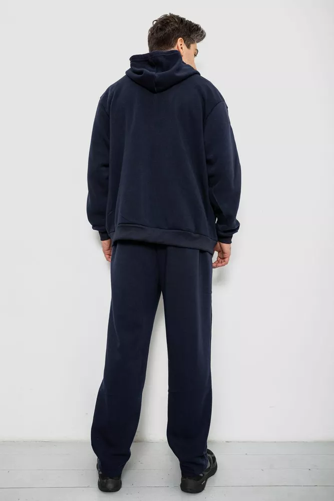 Купить Спортивный костюм мужской на флисе, цвет синий, 244R917 - Фото №4