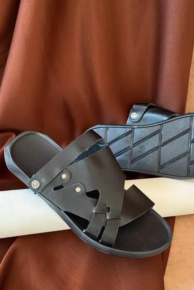 Купить Сандалии мужские, цвет черный, 214R71 - Фото №3