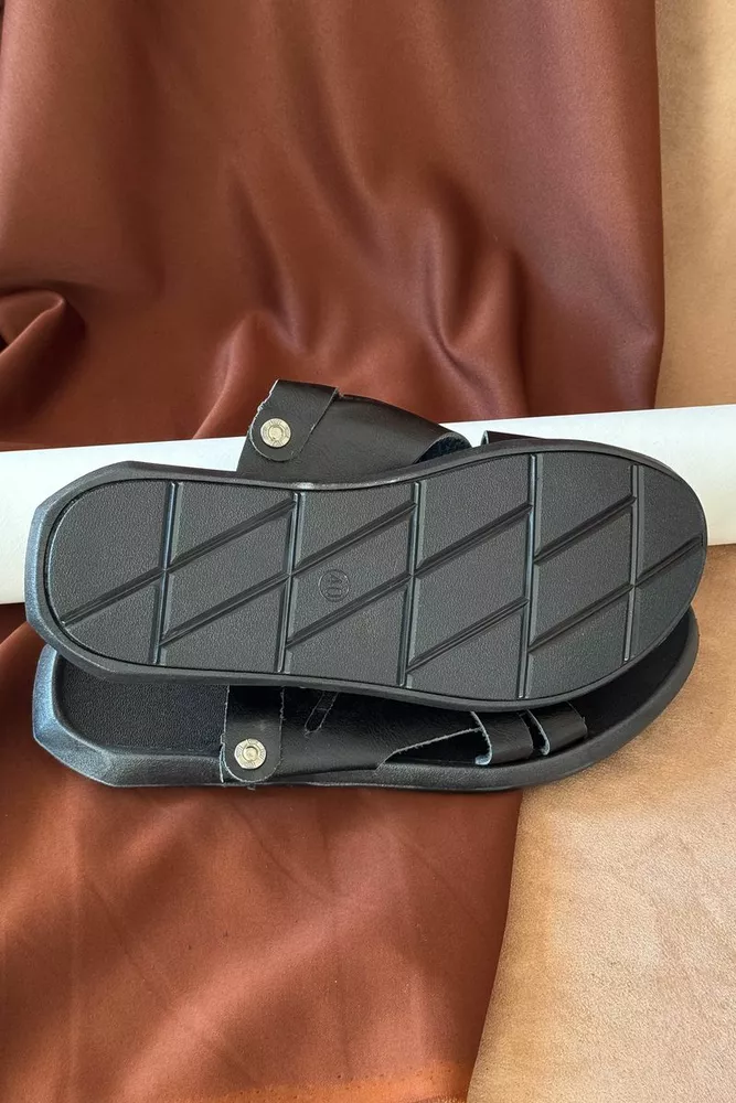 Купить Сандалии мужские, цвет черный, 214R71 - Фото №4