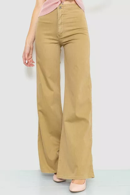 Брюки женские, цвет бежевый, 201R275-1