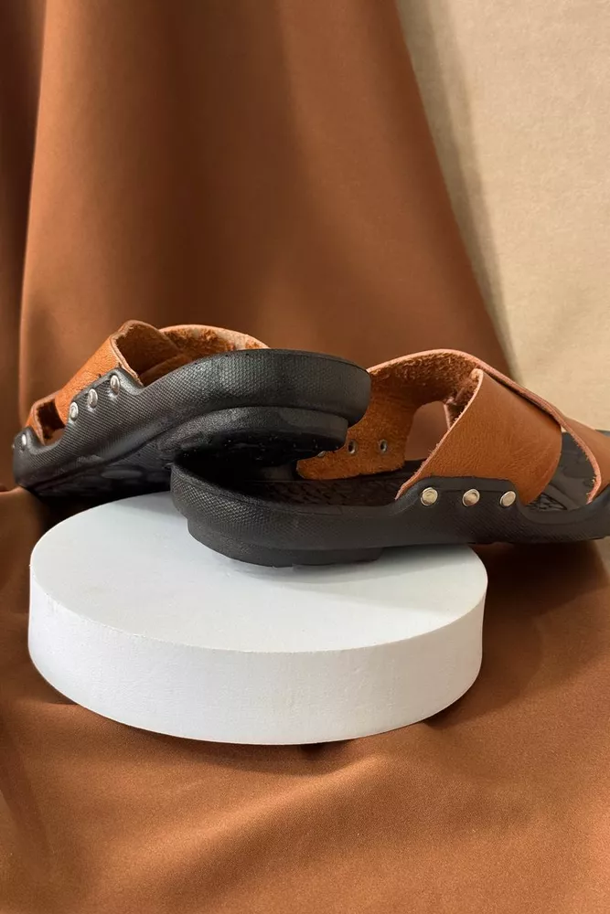 Купити Сандалії чоловічі, колір бежевий, 214RA100 - Фото №4