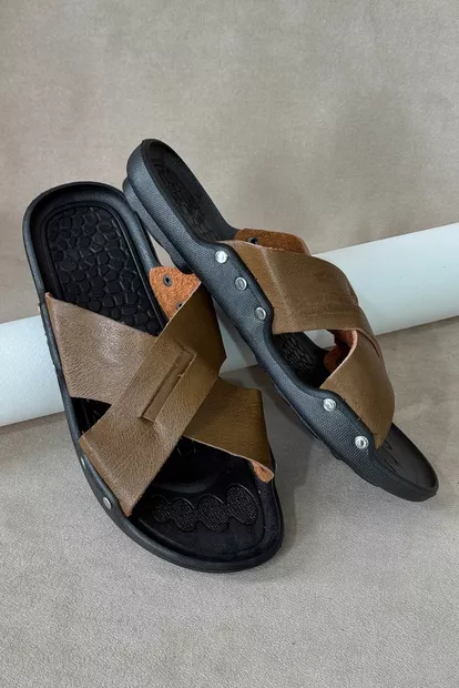 Сандалії чоловічі, колір коричневий, 214RA100