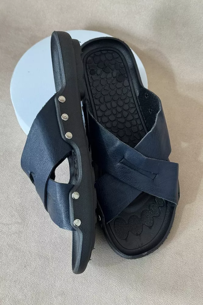 Купити Сандалії чоловічі, колір синій, 214RA100 - Фото №2