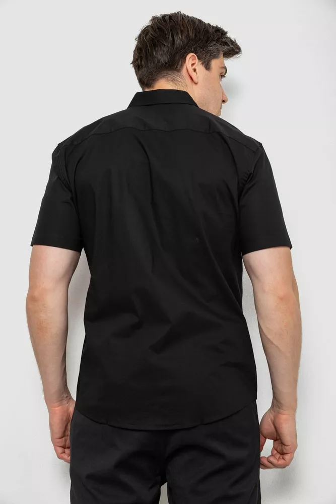 Купити Сорочка чоловіча, колір чорний, 186R7326 - Фото №4