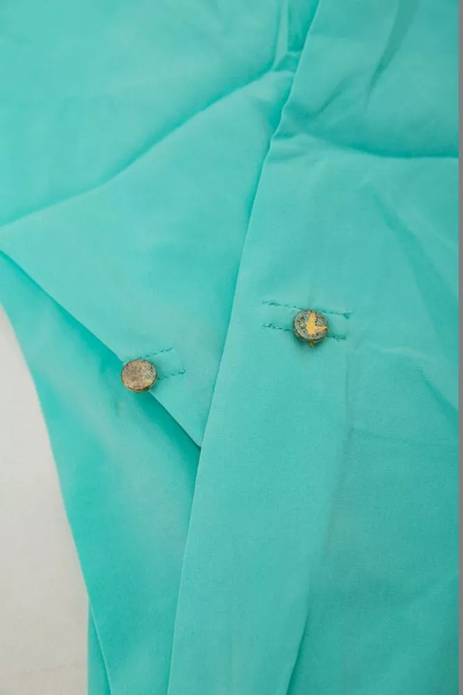 Купити Блуза однотонна  -уцінка, колір м'ятний, 230R306-U-97 - Фото №7