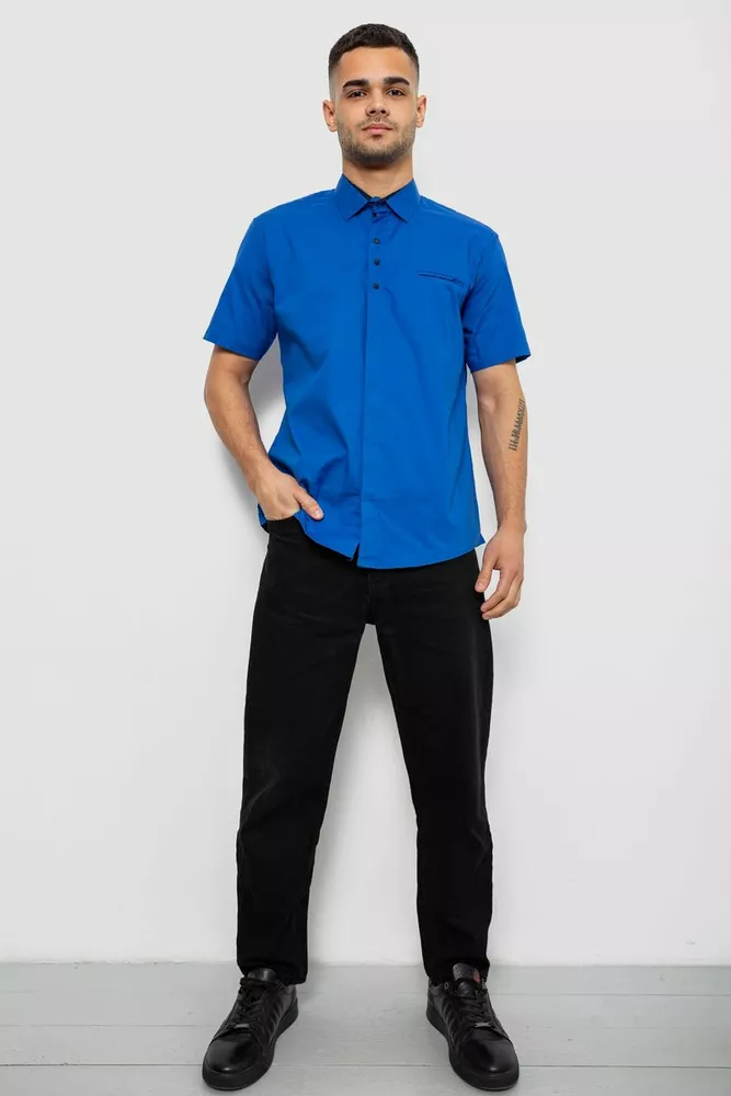 Купить Рубашка мужская, цвет электрик, 186R7326 - Фото №2