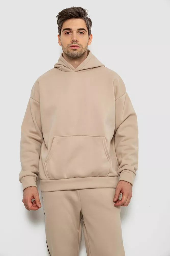 Купить Спортивный костюм мужской на флисе  -уценка, цвет бежевый, 238R58573-U - Фото №2