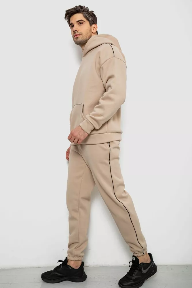 Купить Спортивный костюм мужской на флисе  -уценка, цвет бежевый, 238R58573-U - Фото №3