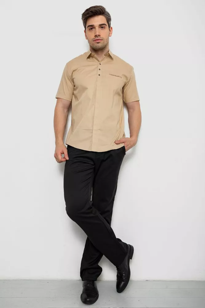 Купить Рубашка мужская, цвет бежевый, 186R7326 оптом - Фото №2