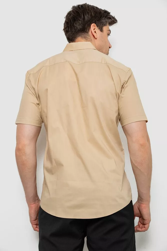 Купить Рубашка мужская, цвет бежевый, 186R7326 оптом - Фото №4