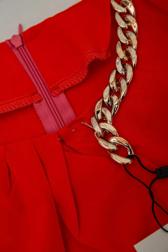 Купити Блуза однотонна  -уцінка, колір помаранчевий, 230R306-U-86 - Фото №6