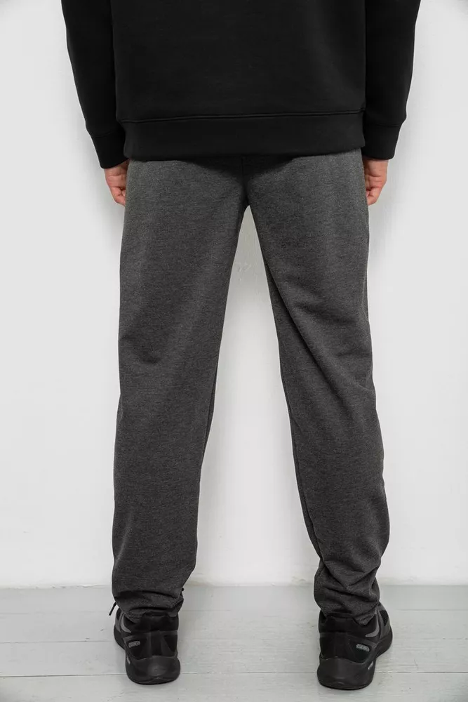 Купить Спортивные штаны мужские однотонные, цвет серый, 244R41740 оптом - Фото №4