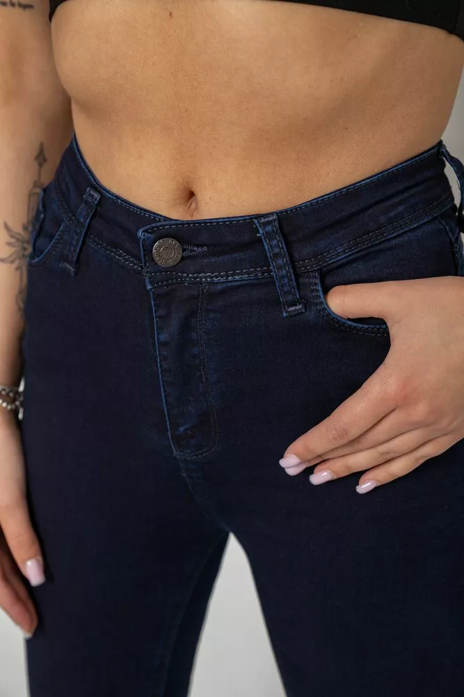 Купити Джинси жіночі Skinny стрейч, колір синій, 182R9584 - Фото №5