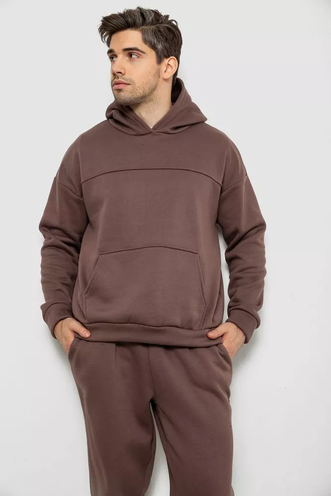Купить Спортивный костюм мужской на флисе  -уценка, цвет мокко, 238R029-U - Фото №2