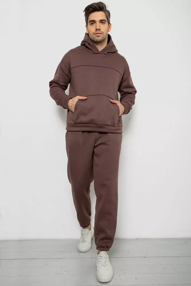 Купить Спортивный костюм мужской на флисе  -уценка, цвет мокко, 238R029-U - Фото №1