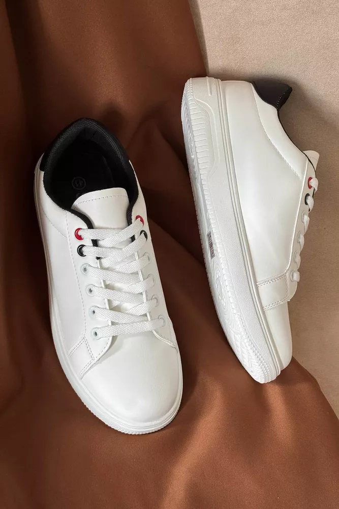 Купить Кеды мужские, цвет бело-черный, 248RR191 - Фото №2